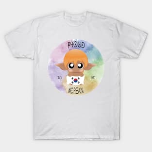 Proud to be Korean (Sleepy Forest Creatures) T-Shirt